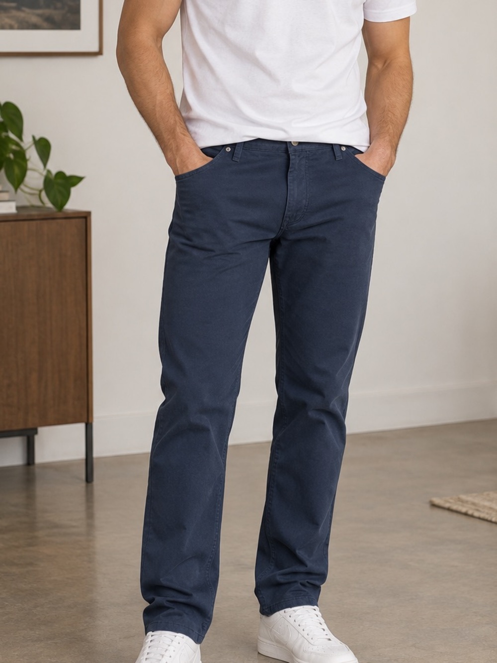 Buffalo David Bitton Men's Navy Straight Jeans